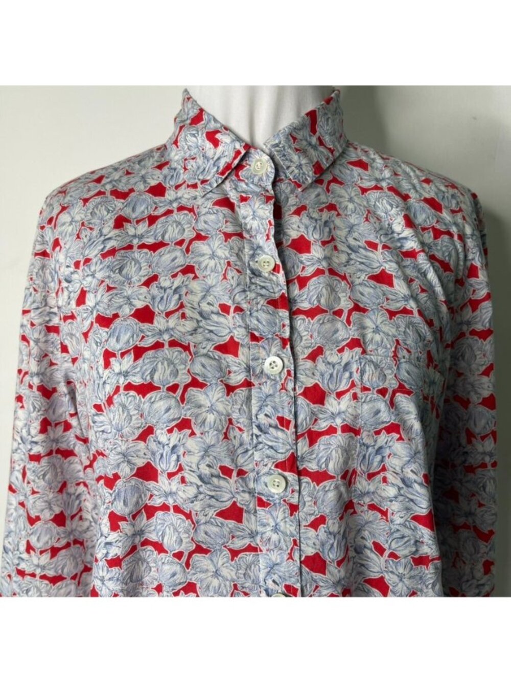 J.Crew x Liberty of London Matilda Tulip Floral Popover Shirt Cotton Womens 6 - Picture 2 of 9